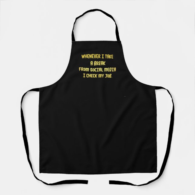 Ironic Workplace Priorities Apron (Front)