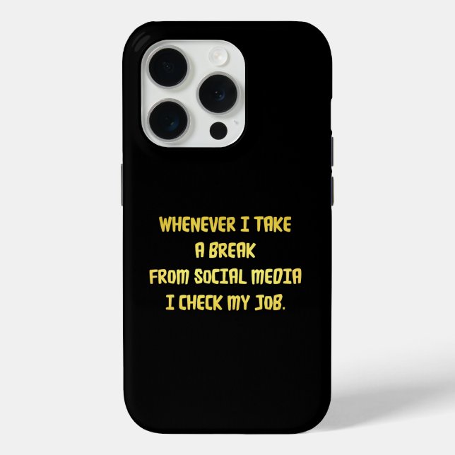 Ironic Workplace Priorities Case-Mate iPhone Case (Back)