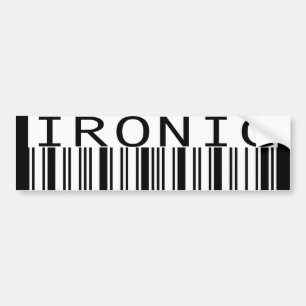 ironicbmpr bumper sticker