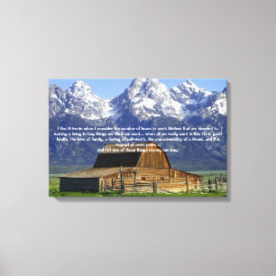 Ironies of Life Inspirational Canvas Print