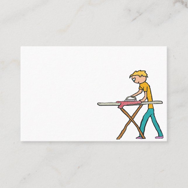 Ironing Business Card (Front)