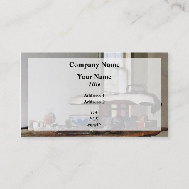 Ironing Day Business Card (Front)