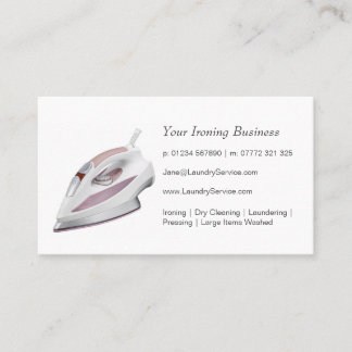 Ironing / Laundry Service Business Card