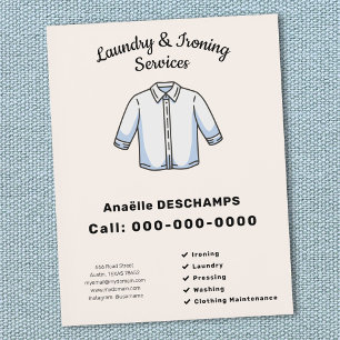 Ironing & Laundry Services Flyer