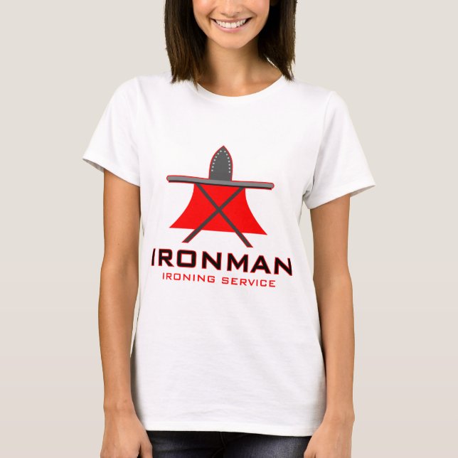Ironman Ironing Service T-Shirt (Front)