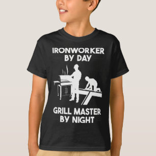Ironworker By Day Grill Master By Night Bbq T-Shirt