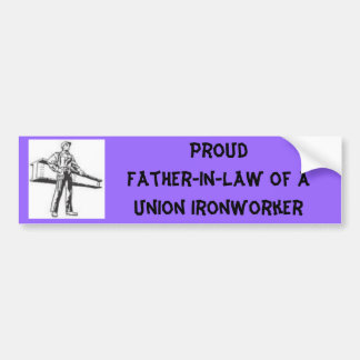 ironworker, Proud Wife of AUnion I... - Customised Bumper Sticker