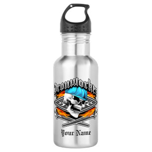 Ironworker Skull and Spud Wrenches 532 Ml Water Bottle