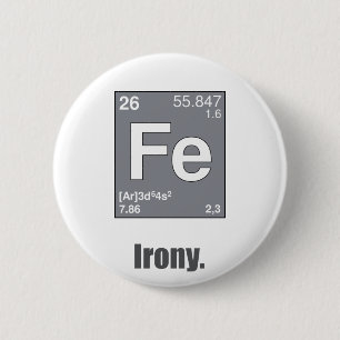 Irony 6 Cm Round Badge