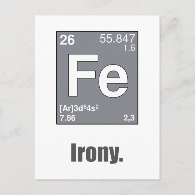 Irony Postcard (Front)