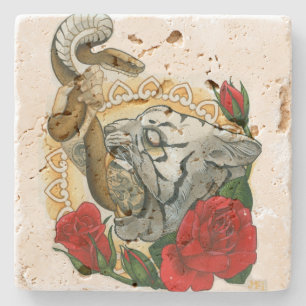 "irony" stone coaster