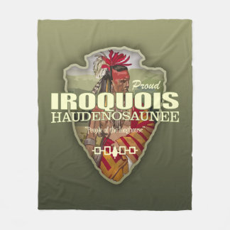 Iroquois (arrowhead) fleece blanket