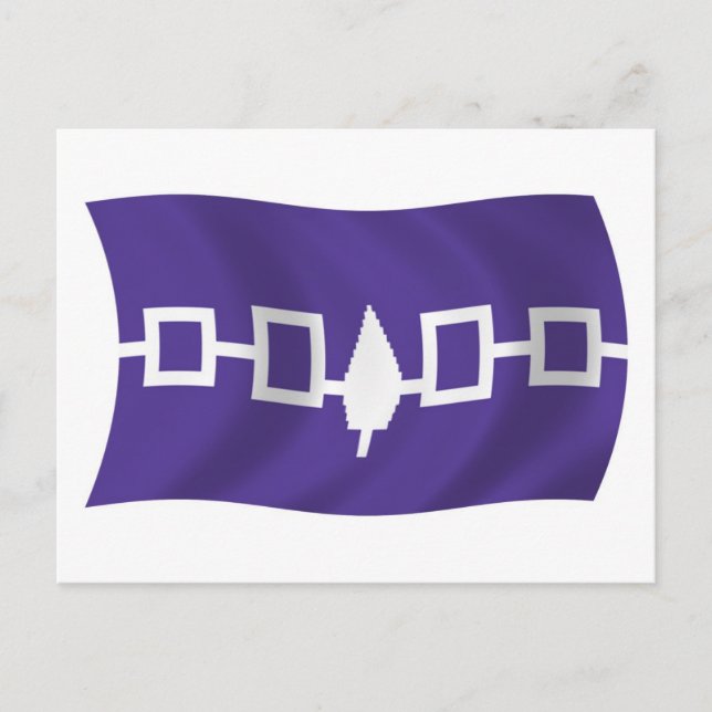 Iroquois Confederacy Flag Postcard (Front)
