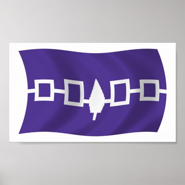 Iroquois Confederacy Flag Poster Print (Front)
