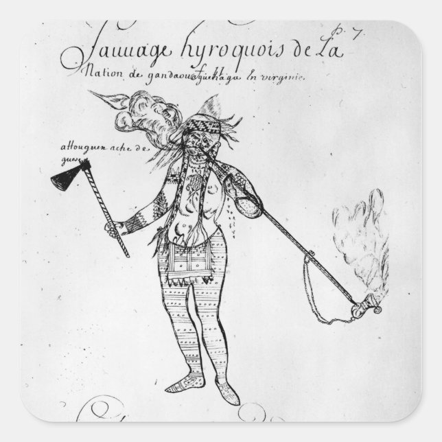 Iroquois Indian of Canada Square Sticker (Front)