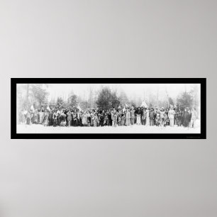 Iroquois Indians Photo 1914 Poster
