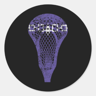 Iroquois Lacrosse Flag Lax Stick Classic Round Sticker
