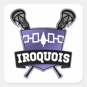 Iroquois Nation Lacrosse Square Sticker