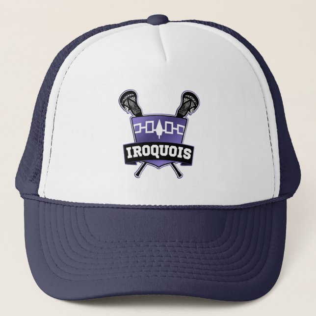 Iroquois Nation Lacrosse Trucker Hat (Front)