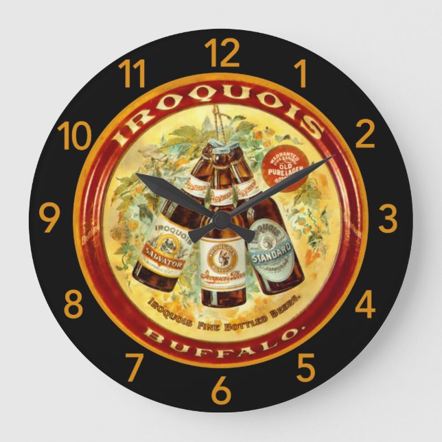 Iroquois Vintage Round Clock - Buffalo, NY (Front)