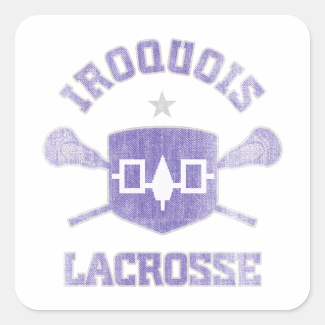 Iroquois-Vintage Square Sticker (Front)