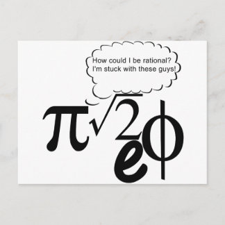 Irrational Buddies Postcard