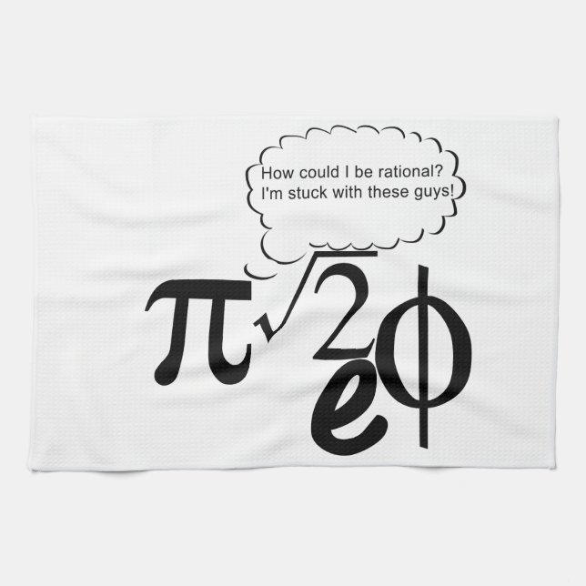 Irrational Buddies Tea Towel (Horizontal)
