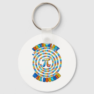 Irrational But Well Round 3.14 Pi Number Symbol Ma Key Ring