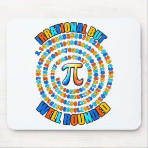 Irrational But Well Round 3.14 Pi Number Symbol Ma Mouse Mat