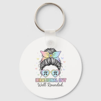 Irrational But Well Round Pi Number Math Teacher M Key Ring