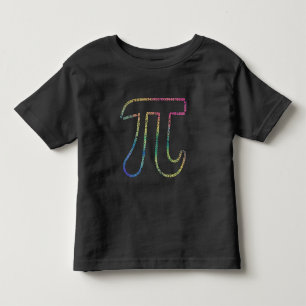 Irrational number Pi Day 3.14 Math Colourful Toddler T-Shirt