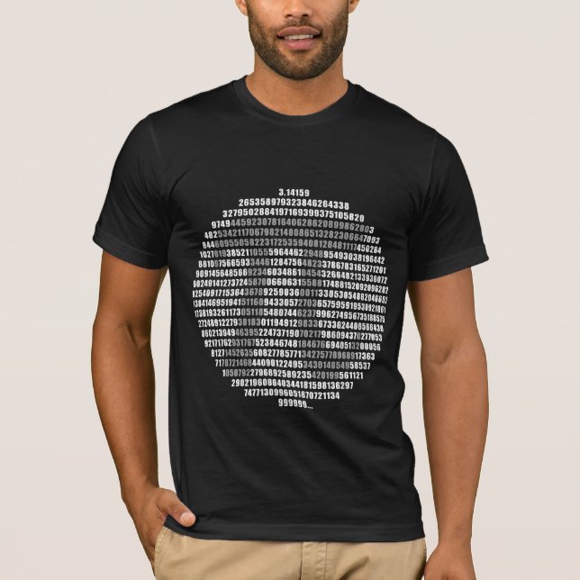 Irrational Pi Circle T-shirt (Front)