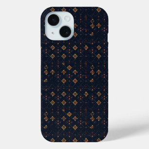 Irregular Abstract Floral Pattern iPhone 15 Case