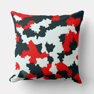 Irregular Abstract Mosaic Crystalline Abstract Cushion