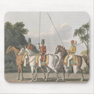 Irregular Cavalry, Bengal Army 1817, plate 5 from Mouse Mat