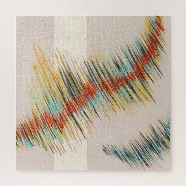 Irregular Curves Abstract Painting Art Jigsaw Puzzle (Vertical)