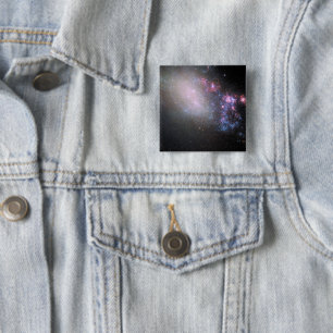 Irregular Galaxy Ngc 4485 15 Cm Square Badge