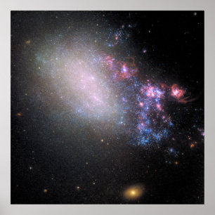 Irregular Galaxy Ngc 4485 Poster
