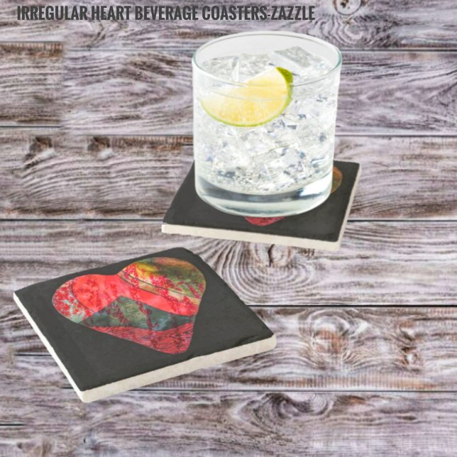 Irregular Heart Stone Coaster (Creator Uploaded)