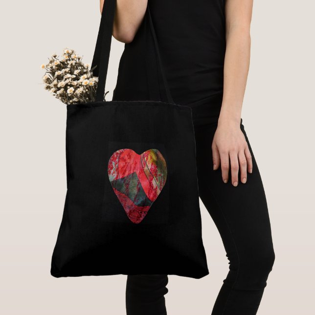 Irregular Heart Tote Bag (Close Up)