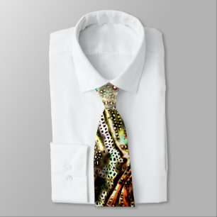 Irregular mosaic over wrinkled and moldy fabric    tie