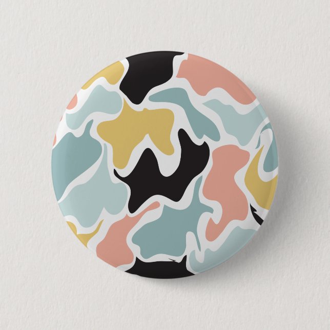 Irregular pattern Design 6 Cm Round Badge (Front)