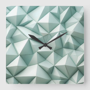 irregular pyramides square wall clock