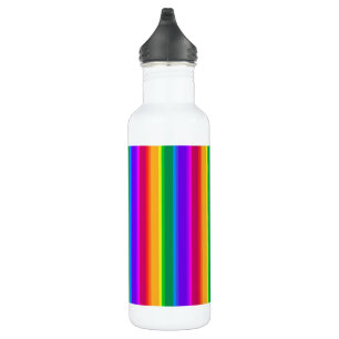 Irregular rainbow stripes 710 ml water bottle