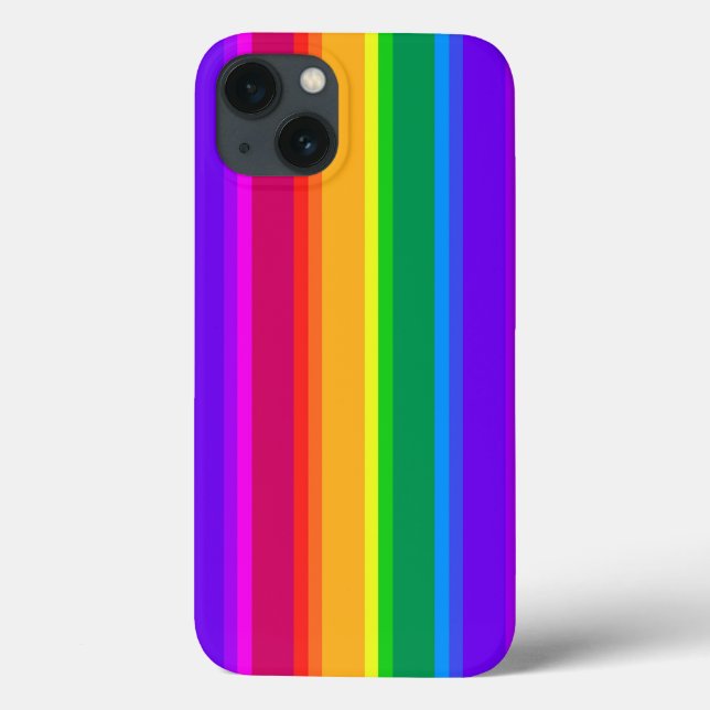 Irregular rainbow stripes Case-Mate iPhone case (Back)