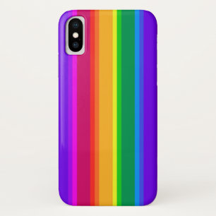Irregular rainbow stripes iPhone x case