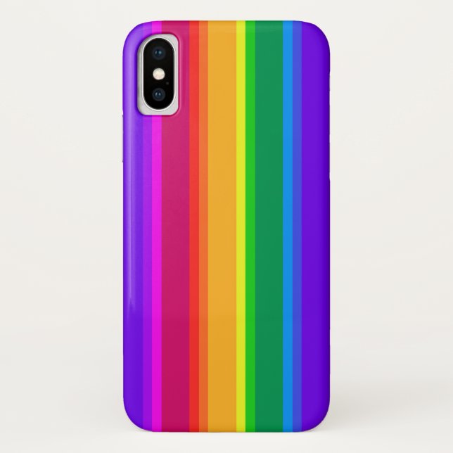 Irregular rainbow stripes Case-Mate iPhone case (Back)