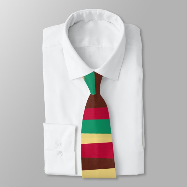Irregular Stripes 02 Tie (Tied)