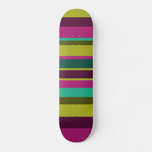 Irregular Stripes 04 Skateboard (Front)