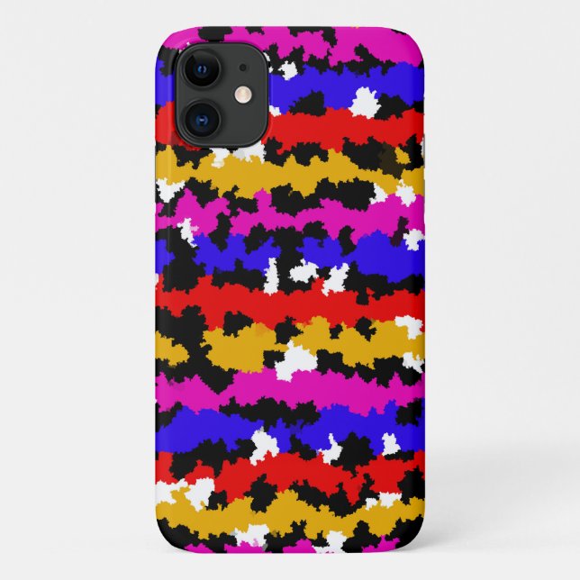 Irregular Urban Abstract Fractal Pattern Design Case-Mate iPhone Case (Back)